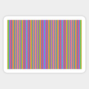 Pretty Rainbow Wiggly Stripes Sticker